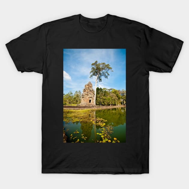 Angkor Wat temple, Cambodia T-Shirt by Lieyim